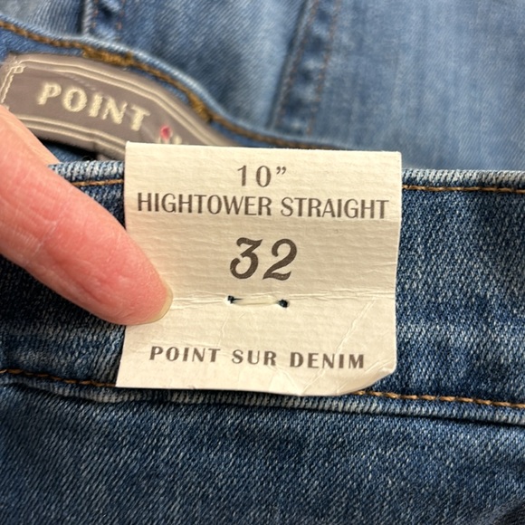 NWT J.Crew Point Sur Hightower Straight Jean with Let-own Hems Size 32 - Picture 11 of 12
